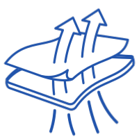 Unique fiber blending that instantly traps liquid Unique fiber blending that instantly traps liquid