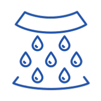 Fabric quickly disperses liquid Fabric quickly disperses liquid